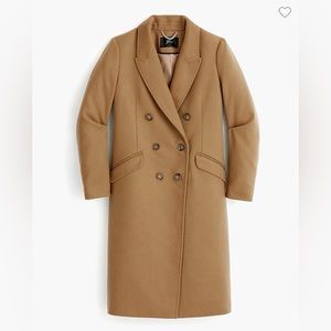J Crew Double-Breasted Topcoat in Wool Cashmere